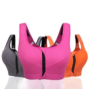 Sujetadores deportivos elásticos de nivel 4 Profesional para mujer, ropa interior ajustable con cremallera de secado rápido, chaleco transpirable para correr, gimnasio, bolsa deportiva - Product Image 1