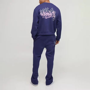 ชุดวอร์มซักกรดสำหรับผู้ชายชุดวอร์มซัก2ชิ้นแบบระบายอากาศได้ดีพิมพ์โลโก้ได้ตามต้องการ - Product Image 3