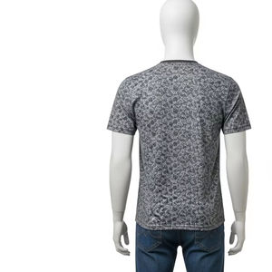 เสื้อยืดมีลายคอกลมสำหรับผู้ชายระบายอากาศได้ดีเสื้อลำลองผ้าฝ้ายน้ำหนักเบาใส่สบายเสื้อยืดกลางแจ้งแฟชั่นฤดูร้อน - Product Image 5