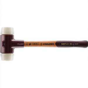 ค้อนหน้าอ่อน SIMPLEX ด้ามไม้เนื้อแข็งสีขาว ไนลอน ความยาวด้าม 300 มม. เส้นผ่านศูนย์กลางหัว 30 มม. - Product Image 3