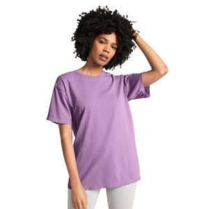 เสื้อยืดคอกลมแขนสั้นผ้าฝ้ายสำหรับผู้หญิงเสื้อยืดโอเวอร์ไซส์ - Product Image 1