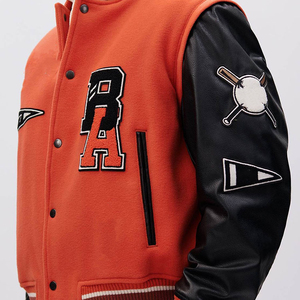 OEM Service <b>Men's</b> <b>Jackets</b> Breathable Plus Size Lettermen <b>Jacket</b> For <b>Men</b> Low MOQ Wholesale Price - Product Image 6