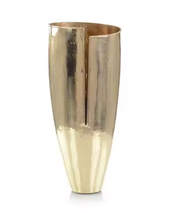 Suministro directo de fábrica, florero de Metal hecho a mano para decoración del hogar, diseño totalmente metálico, macetas de boda Impex - Product Image 4