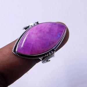 Bague de déclaration classique en pierre de lune rose bague de fiançailles ou cadeau d'anniversaire en argent sterling fin pour elle pour les mariages - Product Image 4