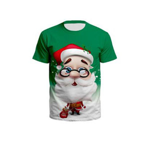 เสื้อยืดคอกลมสำหรับผู้ชายเสื้อยืดลายกราฟฟิคคริสต์มาสสำหรับผู้ชายเสื้อยืดแขนสั้นผ้าคอตตอน100% - Product Image 6