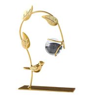 Soldes d'été : Sculpture d'aigle en fer pour décoration intérieure, design classique, mobile et écologique