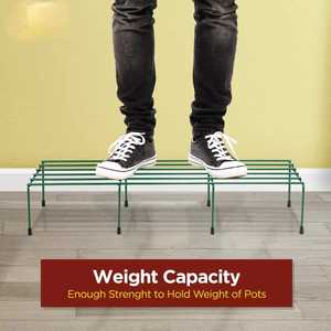 Juego de 10 soportes únicos para plantas de hierro, estantes de especias de vidrio metálico fáciles de limpiar y macetas para almacenamiento en el hogar o la cocina - Product Image 6