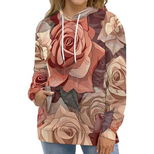 Sudaderas con Capucha Sublimadas para Mujer, Servicio OEM, Ropa Urbana de Invierno, Poliéster/Algodón, Precio al por Mayor, Más Vendidas - Product Image 5