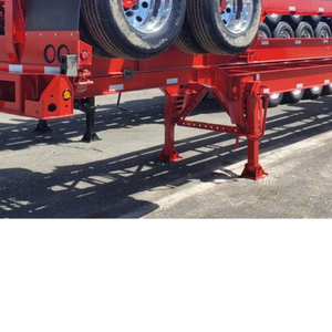 Semirremolque plano de acero y aluminio de 40 pies Semirremolque contenedor con remolques de camión de neumáticos 12r22.5 - Product Image 5