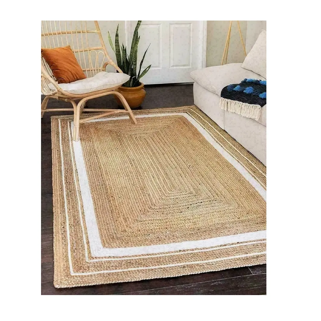 Bestseller handgemachter Teppich Geflochtener Jute teppich Geflochtener runder Jute teppich Kunden spezifischer neuer Marken export aus Bangladesch