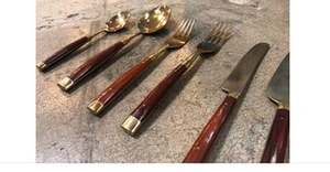 Poignée de conception forgée cuillère de mariage en acier inoxydable pur couverts couverts idéaux pour les ustensiles de cuisine d'hôtel accessoire de vaisselle - Product Image 3