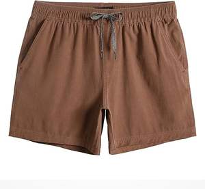 กางเกงขาสั้นออกกำลังกายผู้ชายคุณภาพสูงแบบสั่งทำพิเศษ มีกระเป๋าซิป ชุดลำลองฤดูร้อน ลายเรียบ ผ้าโพลีเอสเตอร์ กางเกงคาร์โก้ - Product Image 1