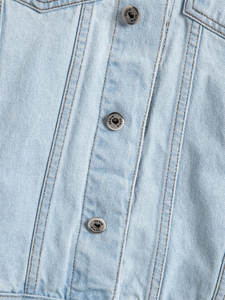 Veste en jean légère unisexe, confortable, surdimensionnée, avec poches, pour un look élégant et pratique - Product Image 3