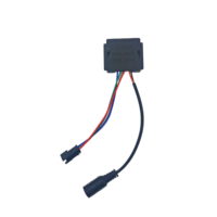 Miroir de salle de bain à LED tricolore à intensité variable sans paliers, DC 12V 36W, avec interrupteur tactile capacitif pour le maquillage
