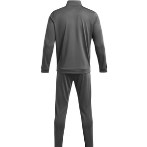 Conjunto de chándal gris de cuello alto para hombre, Chaqueta de manga completa y joggers, ropa deportiva transpirable de secado rápido, traje de gimnasio para correr personalizado - Product Image 6