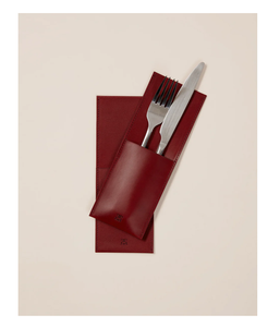 Classic Design Leather Spoon Holder Knife Spoon Cutlery Gold Flatware Set With Stand Gift <b>Box</b> and Low Price - Product Image 4