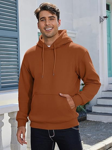 Sudadera con capucha básica de lana para hombre ecológica de mezcla de algodón, hecha a mano a partir de 100%, duradera y súper suave para la comodidad diaria - Product Image 5