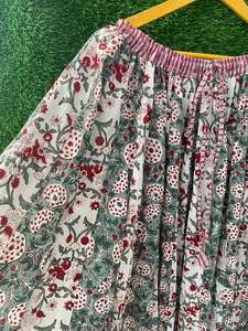 Handmade Indian Cotton Boho <b>Floral</b> Print <b>Maxi</b> <b>Skirt</b> for Women Casual Summer Wrap Wholesale Long <b>Maxi</b> <b>Skirt</b> - Product Image 2