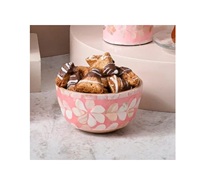 Mangkuk saji coklat terbuat dari ibu mutiara Desain terbaru bulat coklat tanggal permen Server dekoratif Lebaran mangkuk coklat