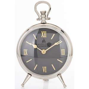 Horloge de table moderne pour la maison, l'hôtel, décoration, horloge à pied, portable, en métal, résistance à la rouille, polissage miroir - Product Image 2