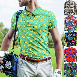 Haute qualité 100% coton Golf pour polos bas quantité minimale de commande Sublimation nouvelle impression OEM conception respirant tissu tricoté motif solide - Product Image 2