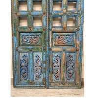 Portes antiques en bois massif meubles indiens en bois de manguier massif lavage blanc armoire à deux portes bibliothèque armoire de cuisine rangement