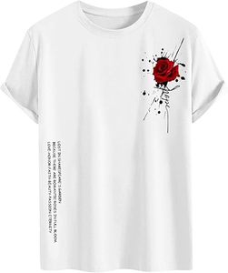 Camiseta de Manga Corta para Hombre, Estilo Hip Hop, Hipster, Lisa, Transpirable, Ecológica, Hecha de Poliéster/Algodón - Product Image 1