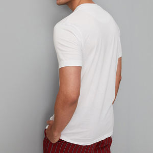 Camisetas personalizadas de alta calidad para hombres 100% algodón orgánico tamaños personalizados Logo Camisetas cuello redondo ropa deportiva transpirable camisetas para hombres - Product Image 5