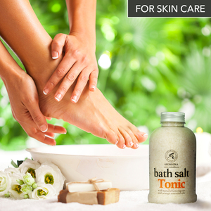 Aromatika Tónico Natural de Sal Marina para Baño 600g con Aceites Tonificantes y Energéticos de Naranja y Limoncillo - Product Image 6