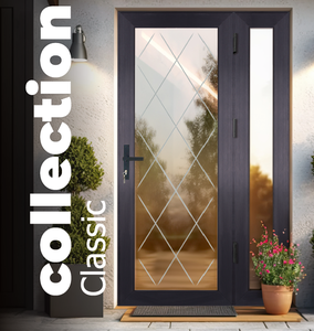 Cadre de porte en PVC ligne moderne | Porte élégante en PVC pour l'intérieur et l'extérieur - Product Image 2