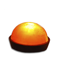 Sel himalayen rose pur à moitié pur masseur de désintoxication des pieds SPA naturel thérapie Doom produit de Massage lampe au sel à vendre
