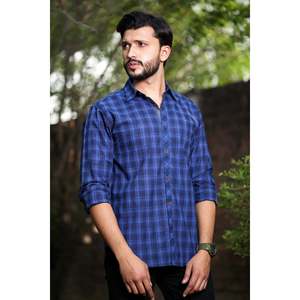 Camisa Casual de Algodón para Hombre LOGAN con Logotipo Personalizado, Mangas Largas, Diseño a Cuadros, Tela 100% Popelina, Suministro ODM - Product Image 3