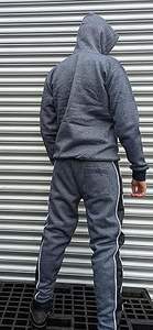 Survêtements pour hommes de haute qualité à la mode maille passepoil fermeture éclair et col rond conception grande taille en gros personnalisé à grand prix pour l'hiver - Product Image 6