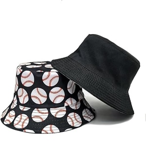 Nuevo Sombrero de Pescador con Estampado de Béisbol para Hombre y Mujer, Moderno, con Estampado Completo, para Deportes al Aire Libre, Plegable - Product Image 3
