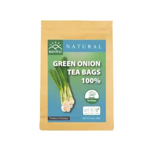 WANMAI29绿葱茶支持纯素食和生酮饮食100% 牛皮纸浸泡袋中的真正草药