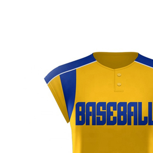 เสื้อเบสบอลกระดุมเต็มเสื้อเจอร์ซีย์เบสบอลสีทูโทนพร้อมโลโก้ของคุณ - Product Image 4