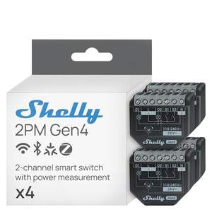 Enchufe Inteligente Wi-Fi SHELLY 2PM GEN4 X4, 230V 10A, Enchufes Tipo EU, Plástico, 4 Unidades Máx. Corriente de 15A - Product Image 5
