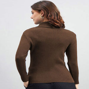 Woolen High Neck Full Sleeve Regullar length Women Woolen <b>Top</b> Casual Streetwear Women <b>Top</b> casual Winter'S <b>Top's</b> - Product Image 2