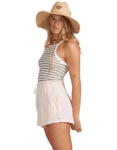 Wholesale Wedding Party Gift Custom <b>Plus</b> <b>Size</b> Women <b>Shorts</b> in Petal <b>Elastic</b> Waistband with Functional Drawcord Side Pockets - Product Image 3