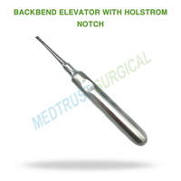 Backbend Holmstrom Notch Dental Surgical Elevator Manual Stainless Steel Tahan Korosi untuk Pencabutan Gigi dan Elevasi Akar.
