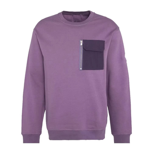 Marca personalizada de alta calidad de los hombres Streetwear media cremallera sudaderas con capucha de lana polar de cuello alto de algodón mezclado sudadera para hombres - Product Image 2