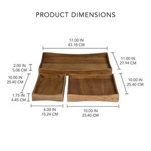 ถาดเสิร์ฟลูกปัดไม้ไผ่สีเขียวทำมือถาดสำหรับใส่กาแฟช็อคโกแลตขนมและซอสถาดไม้สำหรับห้องครัวปรับแต่งได้ - Product Image 3