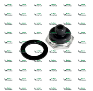 Tapa de sellado con tuerca hexagonal negra para control remoto de bomba de hormigón - Product Image 1
