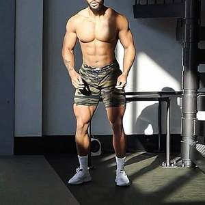 Gran oferta de ropa deportiva de talla grande para hombre, camisetas de entrenamiento transpirables y pantalones cortos de invierno a juego - Product Image 6