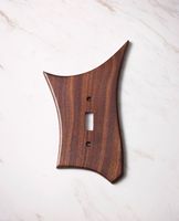 Plaque murale artisanale en bois écologique pour interrupteur et prise, style vintage |   Cache-prise décoratif suspendu en bois Diwali