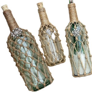 Yute de aspecto Premium y hierba marina Aspecto moderno Cualidades artísticas y hermosas Botella de yute en venta al por mayor Precio barato Botella de yute - Product Image 1