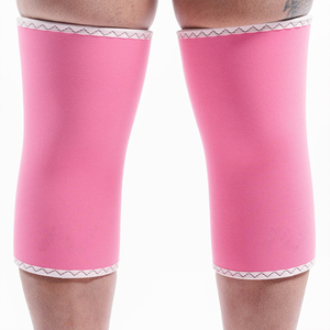 100% haute qualité néoprène entraînement Fitness genou manches pour unisexe Logo personnalisé conception imprimé genou manches pour salle de sport - Product Image 6