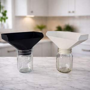 Enamel <b>Funnel</b> Set With Handle For Easy Spill Free Liquid Transfer Durable Design Perfect For <b>Kitchen</b> Home And Storage Use - Product Image 6