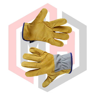 Guantes de Cuero de Seguridad para Conductor, Color Personalizado, Logotipo, Guantes de Trabajo para Exteriores, Antideslizantes, Resistentes al Desgarro, Transpirables, Sin Silicona - Product Image 6