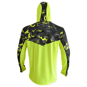 Ropa de pesca de camuflaje con capucha de primera calidad para adultos transpirable impermeable Digital impreso 100% poliéster Jersey y camisa con máscara facial - Product Image 5